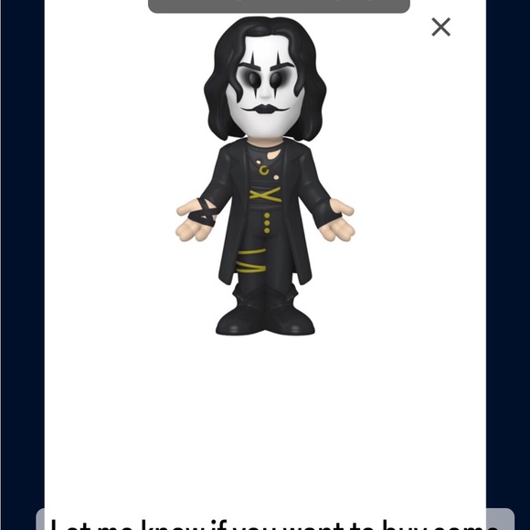 Funko The Crow Soda Eric Draven Vinyl Figure 2022 Fall Convention Exclusive - Picture 2 of 2